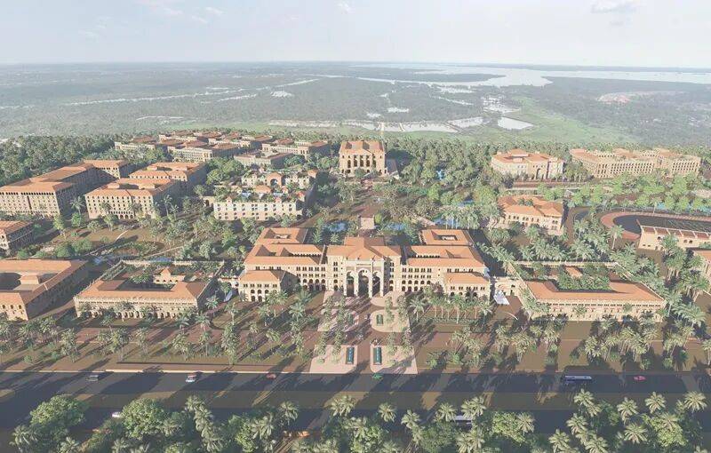 可容纳10000名学生！海南莫斯科动力大学（筹）校区建设项目刷新进度条→